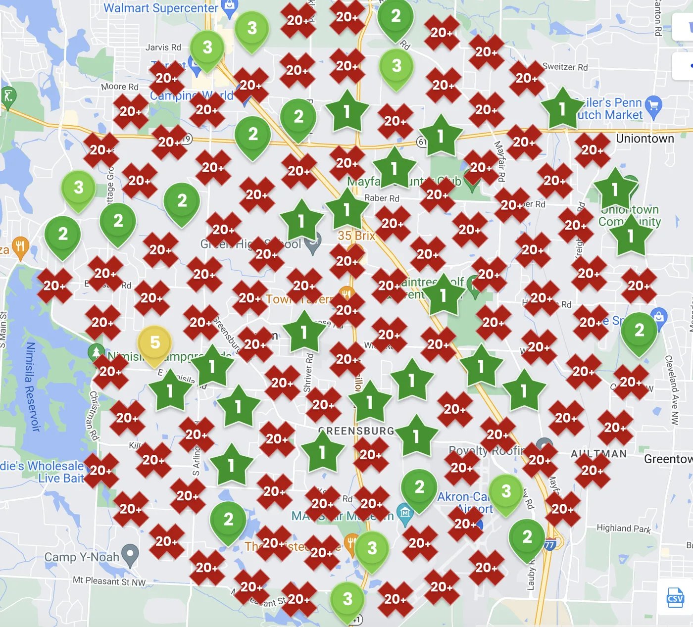 BEFORE heat map